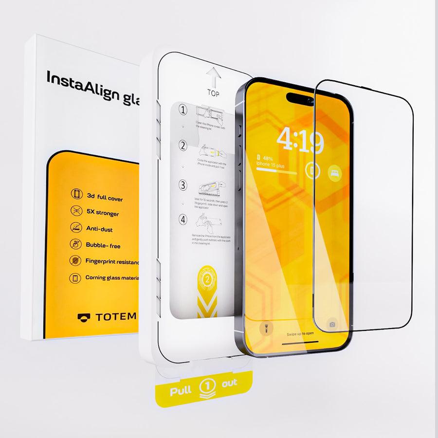 Totem Protector iPhone 15 Instaalign Screen Protector - Buy from TOTEM
